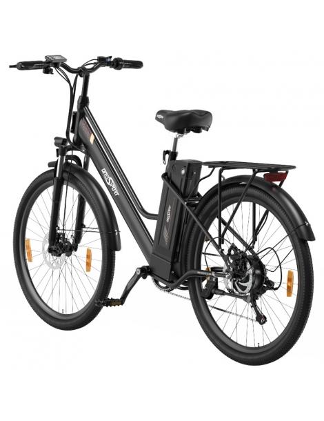ONESPORT OT18-3 Bicicletta elettrica City pneumatici da 26*2.35 pollici motore da 250W batteria da 36V 14.4Ah - Nero Offerta