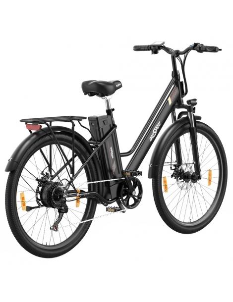 ONESPORT OT18-3 Bicicletta elettrica City pneumatici da 26*2.35 pollici motore da 250W batteria da 36V 14.4Ah - Nero Offerta