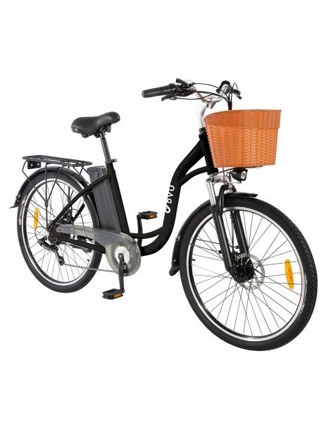 DYU C6 Bicicletta elettrica motore da 350W batteria da 12 5AH - Nero Economico