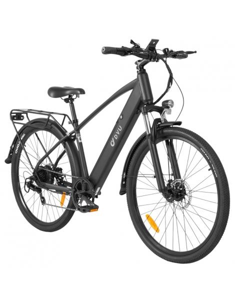 DYU C5 City Electric Bike motore 250W batteria 48V 10AH 27 5 pollici 25km/h 65km freni a doppio disco - nero Online