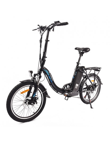 KAISDA K7 Ciclomotore elettrico pieghevole bicicletta da montagna motore 350W SHIMANO a 7 velocità controllo APP - Nero Offerte