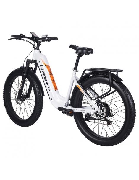 Shengmilo MX06 Bici Elettrica Fuoristrada Motore Bafang 500W Batteria Samsung 48V 17.5Ah Pneumatici Grassi All-terrain 26in I Più Venduti
