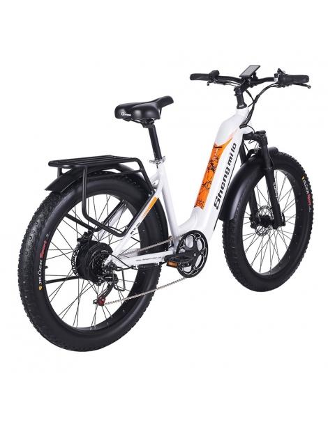 Shengmilo MX06 Bici Elettrica Fuoristrada Motore Bafang 500W Batteria Samsung 48V 17.5Ah Pneumatici Grassi All-terrain 26in I Più Venduti