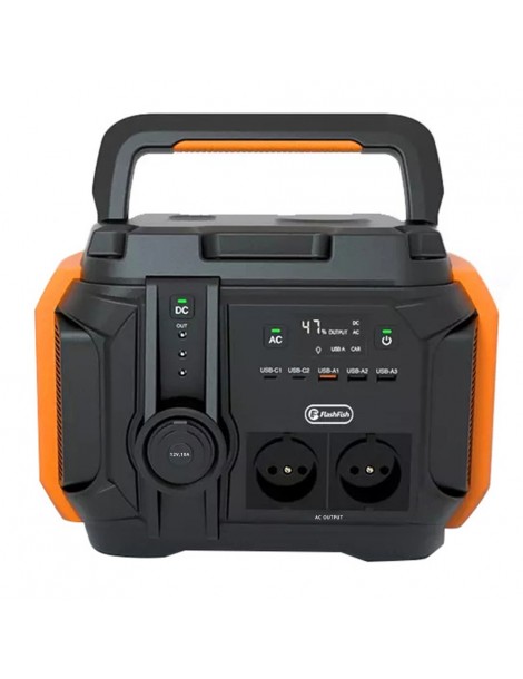 Flashfish A601 Generatore Solare Portatile 540Wh/600W 150000mah 5 Modalità di Illuminazione 11 Uscite - Spina UE Qualità