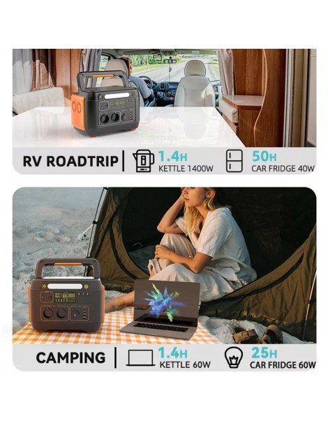 Flashfish A1001 Generatore solare portatile 1030Wh/1000W 278400mAh porte CA a onda sinusoidale pura 7 uscite - spina UE Vendita