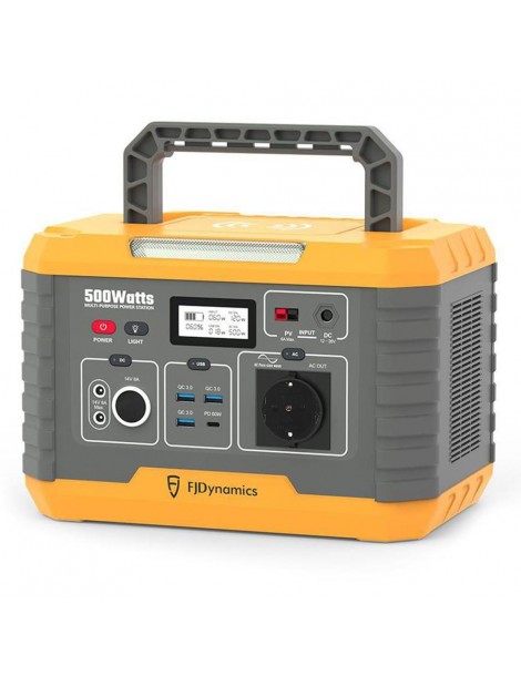 Fjdynamics Powersec MP500 520Wh/500W Centrale Elettrica Portatile Ricarica Wireless 10W 8 Porte Di Uscita Versione UE Consegna Veloce