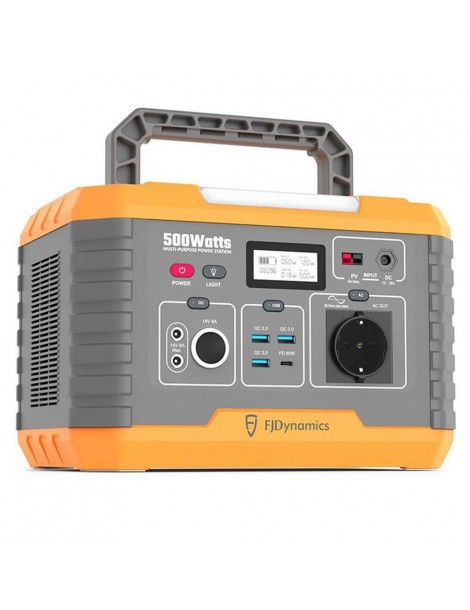 Fjdynamics Powersec MP500 520Wh/500W Centrale Elettrica Portatile Ricarica Wireless 10W 8 Porte Di Uscita Versione UE Consegna Veloce