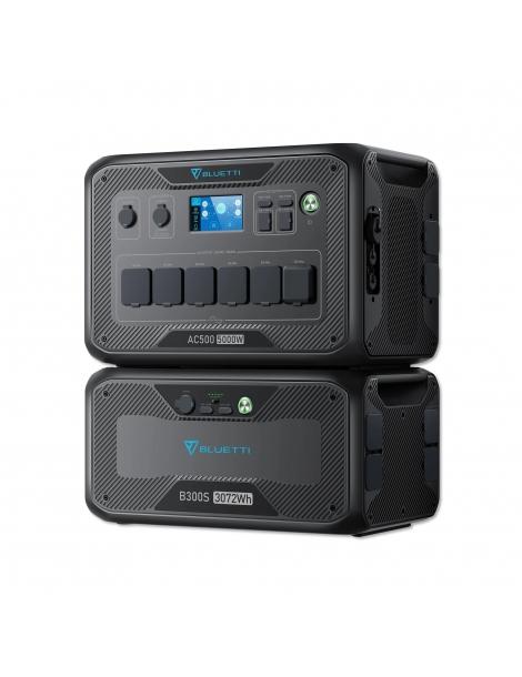 BLUETTI AC500 + B300S Power Station 5000W/3072WH Batteria LiFePO4 per il backup della batteria domestica Vendita Calda