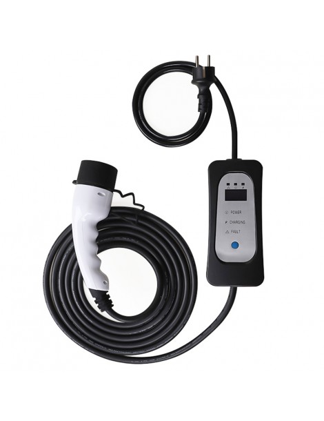 ANDAIIC Modalità 2 8A/10A/13A/16A Current Adjustable 5m Cable Caricabatterie portatile EV-UE Italia