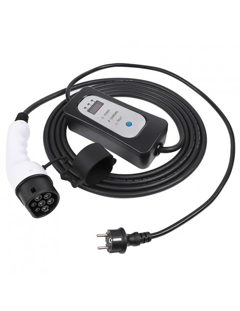 ANDAIIC Modalità 2 8A/10A/13A/16A Current Adjustable 5m Cable Caricabatterie portatile EV-UE Italia