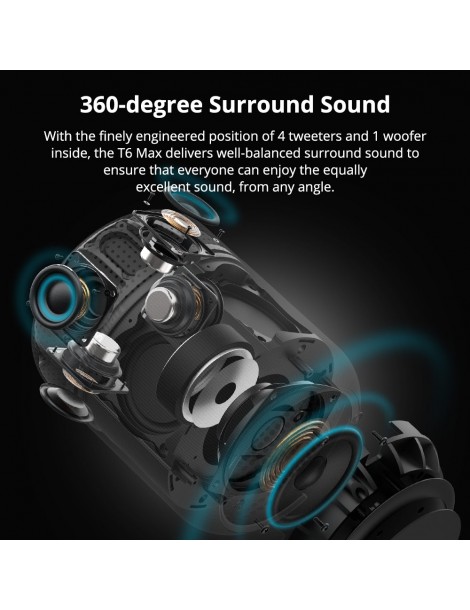 Tronsmart Element T6 Max Altoparlante Bluetooth - Nero Vendita Calda
