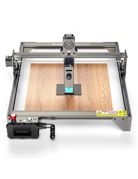Taglierina per Incisione Laser ATOMSTACK S10 Pro 10W Potenza Macchina 50W Messa a Fuoco Fissa Spot Compresso 0 08x0 06mm I Più Venduti
