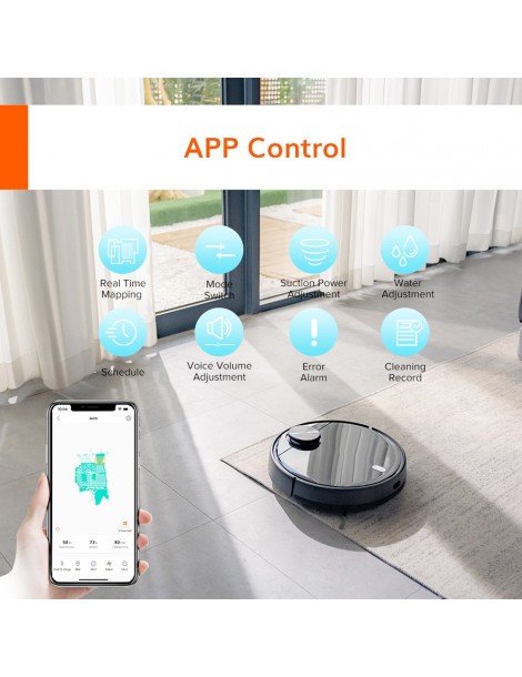ILIFE A11 Robot Aspirapolvere Aspirazione 4000Pa Batteria 5200mAh mappatura multipiano Controllo App - Nero Italy
