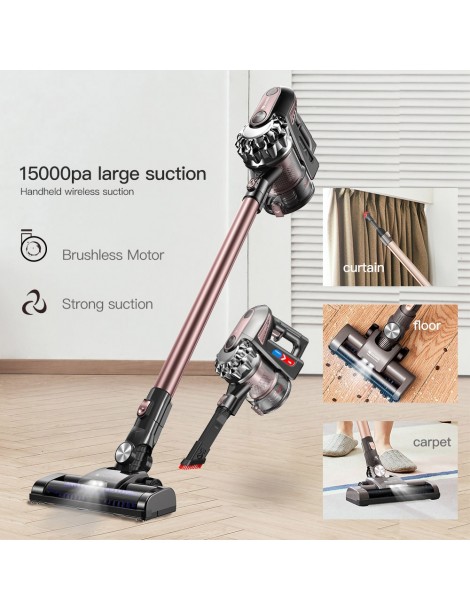 Proscenic P8 Plus Aspirapolvere Manuale Cordless Aspirazione 15000Pa Potenza Motore 180W Batteria Removibile 2200mAh In Linea