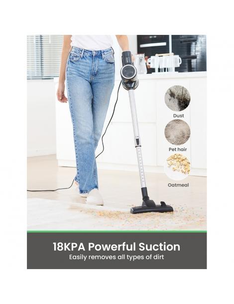 Vactidy C6 Aspirapolvere a filo aspirazione potente da 18kPa contenitore della polvere da 800ml con cavo da 7m Pezzi Unici