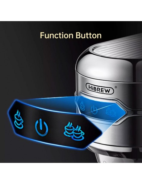 HiBREW H11 1450W Caffettiera macchina per caffè espresso semiautomatica a 19 bar polvere ESE POD Doppio uso acqua calda Presa