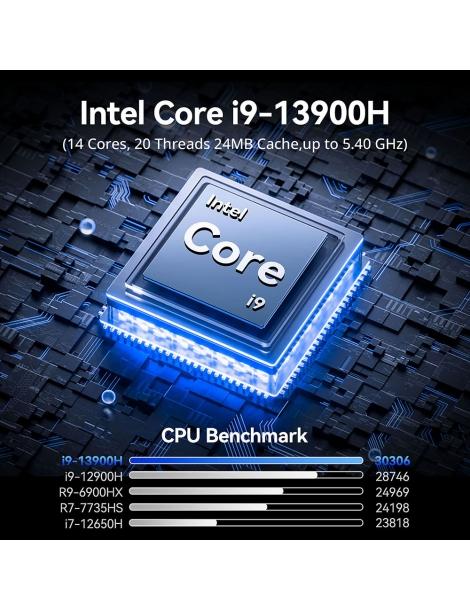 GEEKOM XT13 Pro Mini PC Intel Core i9-13900H 14 Core Max 5.4GHz 32GB RAM 2TB SSD WiFi 6E Bluetooth 5.2 Negozio