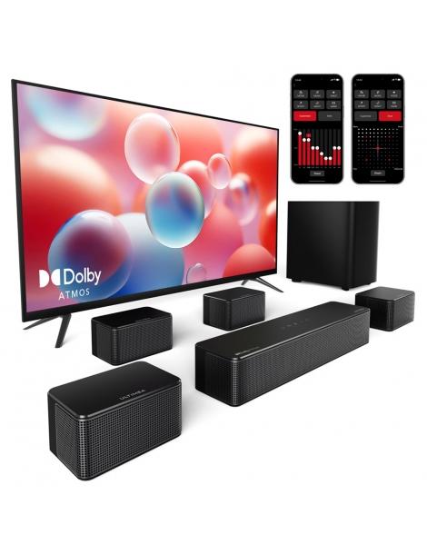 ULTIMEA Poseidon D80 Kit di altoparlanti subwoofer Soundbar a 7.1 canali Dolby Atmos 460 W di potenza di picco Offerta speciale