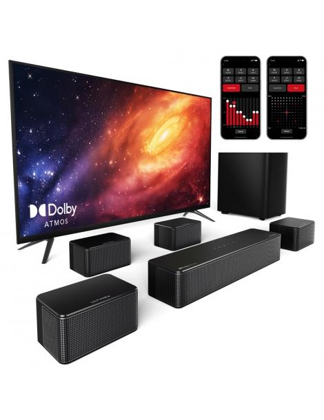 ULTIMEA Poseidon D80 Kit di altoparlanti subwoofer Soundbar a 7.1 canali Dolby Atmos 460 W di potenza di picco Offerta speciale