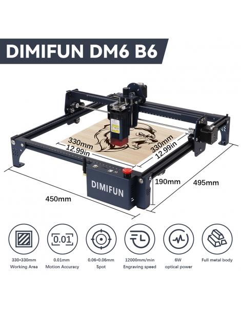 DIMIFUN DM6 B6 6W Macchina per l'incisione laser protezione degli occhi precisione di 0 01 mm punto di 0 06 mm Grande vendita