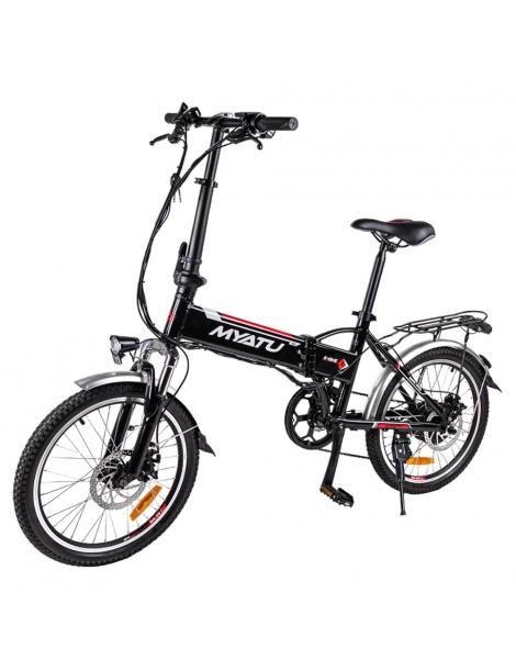 Myatu MYT-20 Bici Elettrica Pieghevole Motore 250W Batteria 36V 10.4Ah Pneumatico 20 pollici - Nero Offerta natalizia