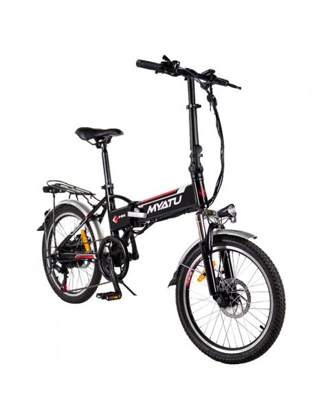 Myatu MYT-20 Bici Elettrica Pieghevole Motore 250W Batteria 36V 10.4Ah Pneumatico 20 pollici - Nero Offerta natalizia