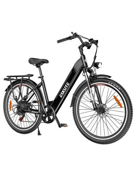 ESKUTE ES-28-LJ Bicicletta elettrica motore 250W batteria 36V 20Ah pneumatici 28*1 75' - Nero Offerta per la Festa della Mamma