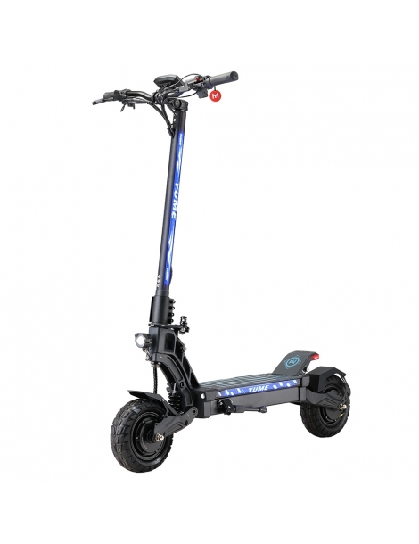 YUME HAWK Scooter elettrico pieghevole 10x3.15" pneumatici tubeless per tutti i terreni motore 1200W*2 batteria 60V 22.5Ah Offerta San Valentino