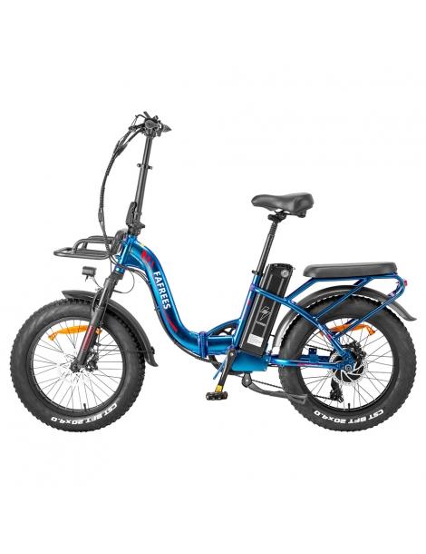 Fafrees F20 Max Flodable Electric Bike 20*4.0 pollici Fat Tire 500W Brushless Motor 48V 22.5Ah Battery - Aurora Blue Offerte esclusive