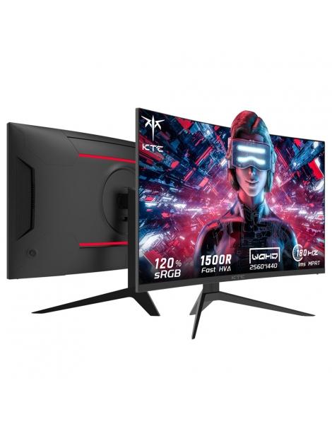KTC H27S17 Monitor da gioco 27 pollici 2560x1440 QHD 180Hz HVA Curvo 1500R 1ms Tempo di risposta Standard di montaggio Vesa Rilascio limitato