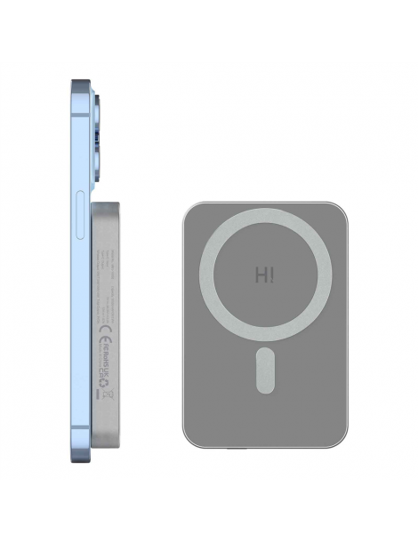 HINOVO MB1-10000 10000mAh Power Bank Wireless Magnetico in Metallo Batteria Mag-Safe per iPhone 14/13/12 Latest stili