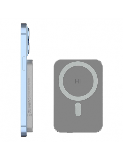 HINOVO MB1-5000 5000mAh Power Bank Wireless Magnetico in Metallo Batteria Mag-Safe per iPhone 14/13/12 Ultimi due giorni