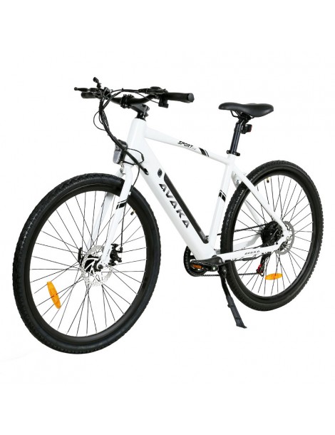 Bicicletta elettrica AVAKA R3 motore 36V 350W batteria 12 5Ah velocità massima 32km/h autonomia 70km - Bianco Promozione temporanea