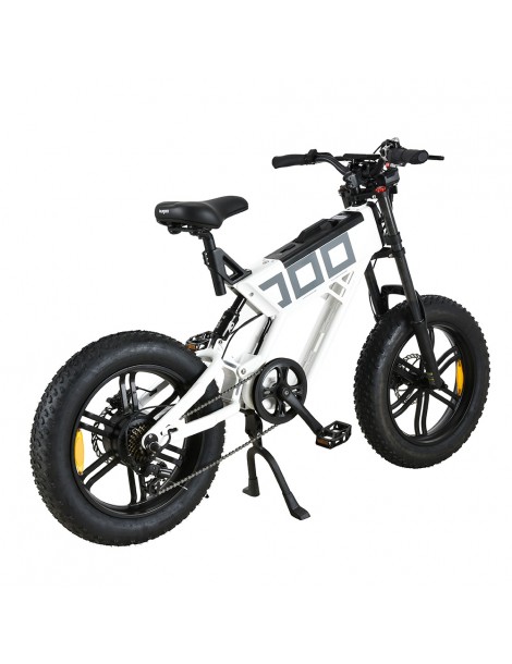 KUGOO T01 20*4.0 Pollici Pneumatici Bicicletta elettrica Motore 48V 500W Batteria 13Ah Velocità Massima 38km/h - Bianco Fino al 65% di sconto