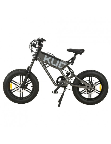 KUGOO T01 20*4.0 Pollici Pneumatici Bicicletta elettrica Motore 48V 500W Batteria 13Ah Velocità Massima 38km/h - Grigio Only for today