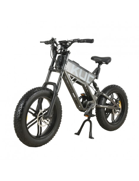 KUGOO T01 20*4.0 Pollici Pneumatici Bicicletta elettrica Motore 48V 500W Batteria 13Ah Velocità Massima 38km/h - Grigio Only for today