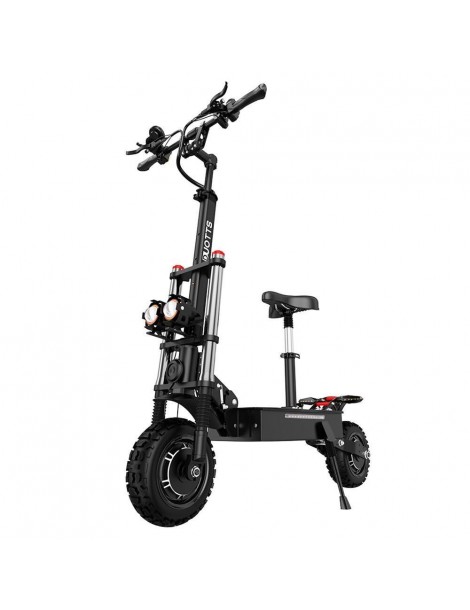 OOTD D88 Scooter Elettrico Pieghevole con Pneumatici Off-Road da 11 pollici - Doppio Motore 2800W*2 e Batteria 60V 38Ah Black Friday Prezzi