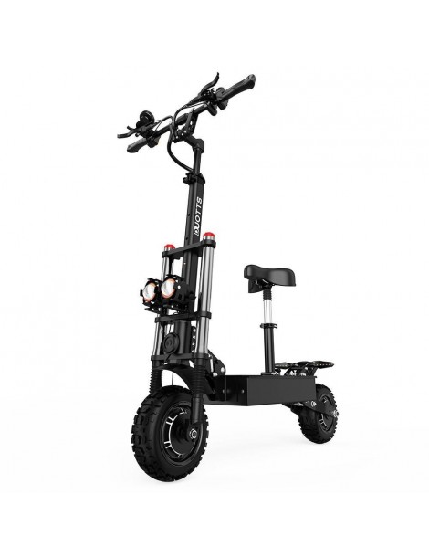 OOTD D88 Scooter Elettrico Pieghevole con Pneumatici Off-Road da 11 pollici - Doppio Motore 2800W*2 e Batteria 60V 38Ah Black Friday Prezzi