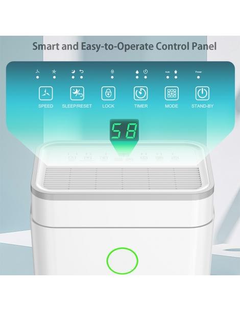 LUKO OL20-D030A Deumidificatore portatile per la casa capacità di deumidificazione di 20L 2025