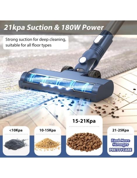 PRETTYCARE W200 Aspirapolvere portatile a batteria aspirazione 21KPa Vendita