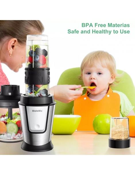 BioloMix TB23M Robot da cucina multifunzione 3 in 1 spremiagrumi portatile da 700W materiale plastico per alimenti Offerta