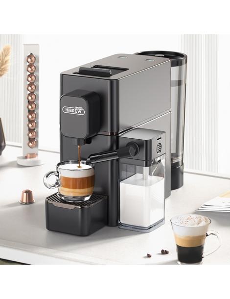 HiBREW H15 Nes Macchina da caffè a capsule estrazione ad alta pressione 20 bar serbatoio del latte rimovibile - Nero Vendita Economica