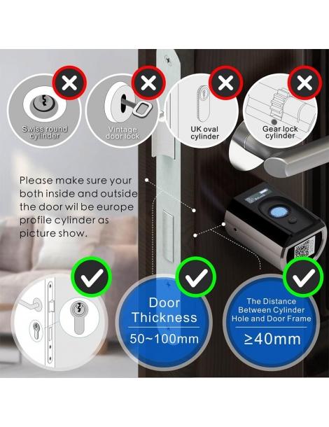 WELOCK TouchEBL41 Blocco porta intelligente con impronte digitali Saldi Di Fabbrica