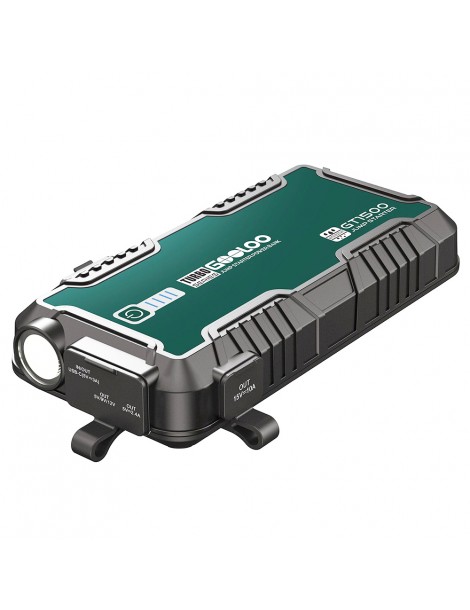 GOOLOO GT1500 avviatore di emergenza avviamento auto con picco di 1500A alimentatore portatile impermeabile da 12 V Nuova
