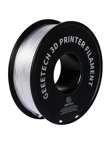 Geeetech Filamento PETG per stampante 3D precisione dimensionale 1 75 mm /- 0 03 mm Bobina da 1 kg (2 2 libbre) - Trasparente Sconto di tempo limitato