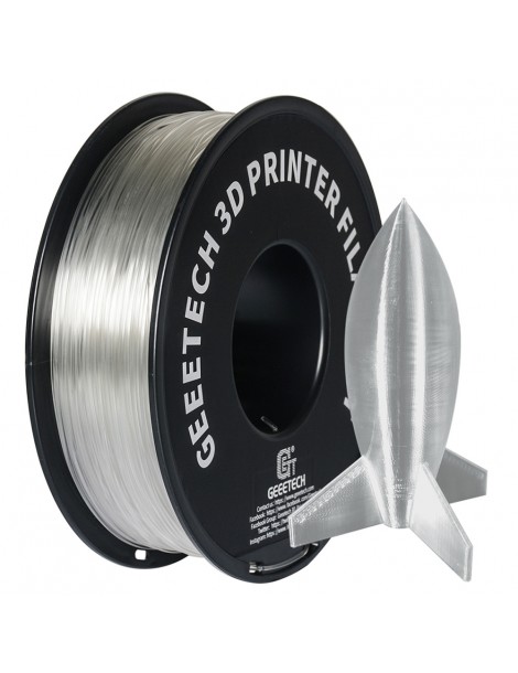 Filamento PLA Geeetech per stampante 3D precisione dimensionale 1 75 mm /- 0 03 mm Bobina da 1 kg (2 2 libbre) - Trasparente Grande vendita
