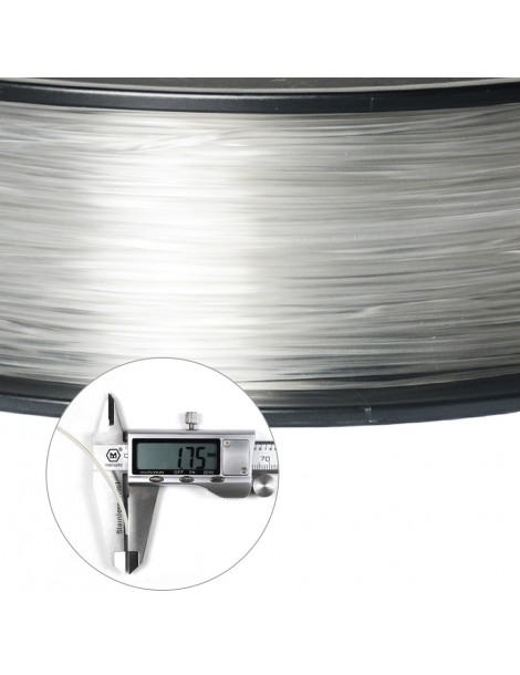 Filamento PLA Geeetech per stampante 3D precisione dimensionale 1 75 mm /- 0 03 mm Bobina da 1 kg (2 2 libbre) - Trasparente Grande vendita