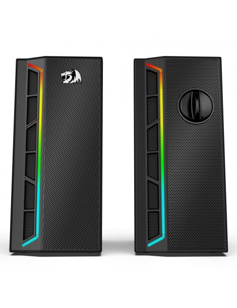 Calliope RGB Altoparlanti per PC Desktop suono potenziato a 2.0 canali e controllo del volume con cavo da 3 5 mm - Nero Cyber Monday