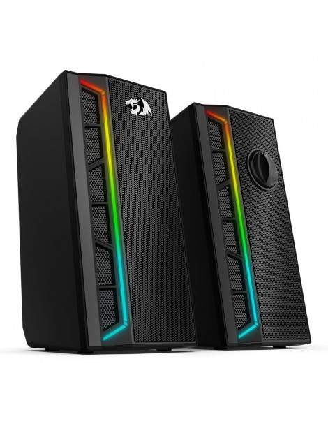 Calliope RGB Altoparlanti per PC Desktop suono potenziato a 2.0 canali e controllo del volume con cavo da 3 5 mm - Nero Cyber Monday
