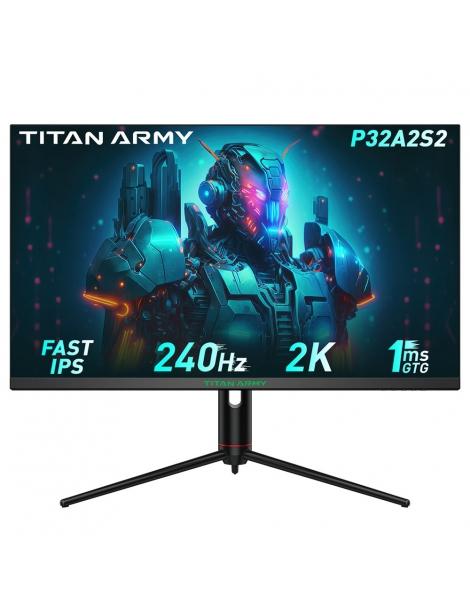 TITAN ARMY P32A2S2 Monitor da gioco piatto 32 pollici 2K QHD 240Hz HDR400 1ms GTG Risposta rapida Offerte esclusive
